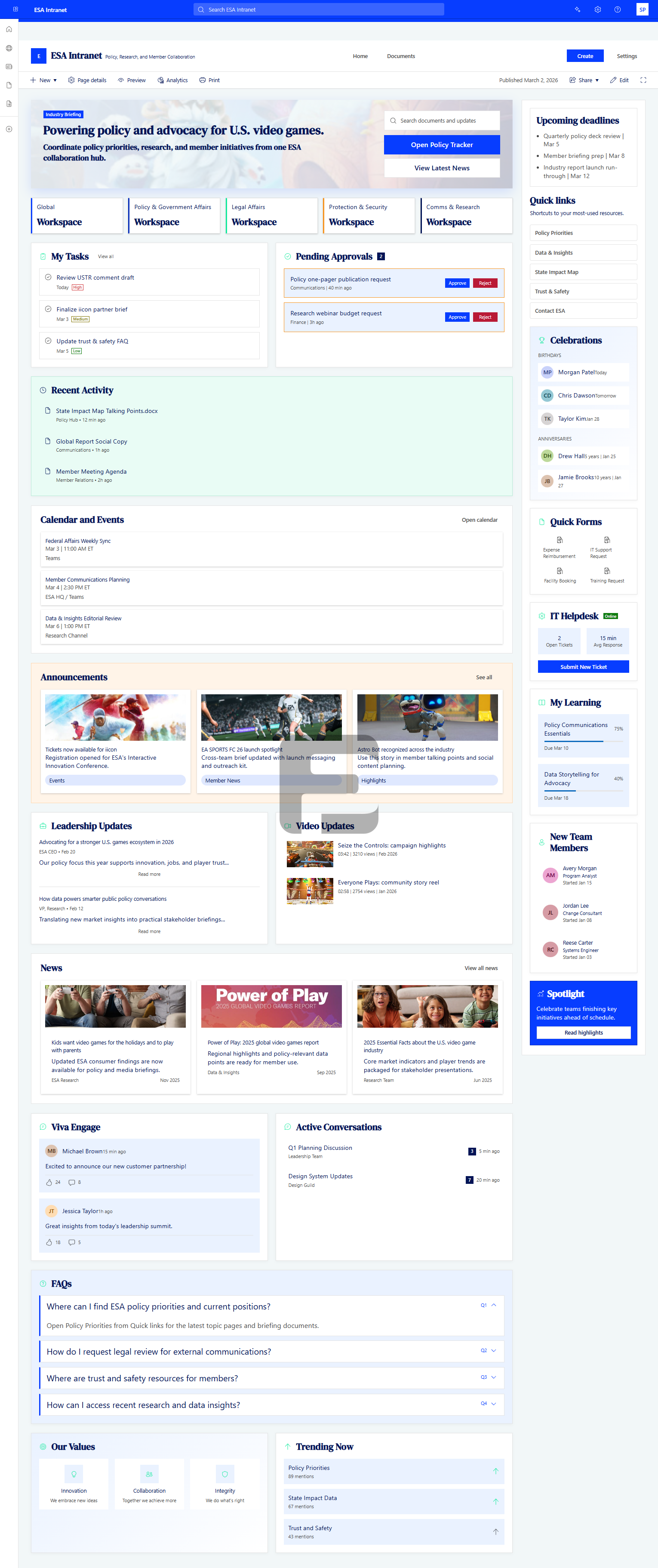 SharePoint Template — Crisis Management